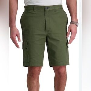 Capri Mid Rise Men's Short 2 Petite M5 Straight Fit Cargo Twill Green Olive